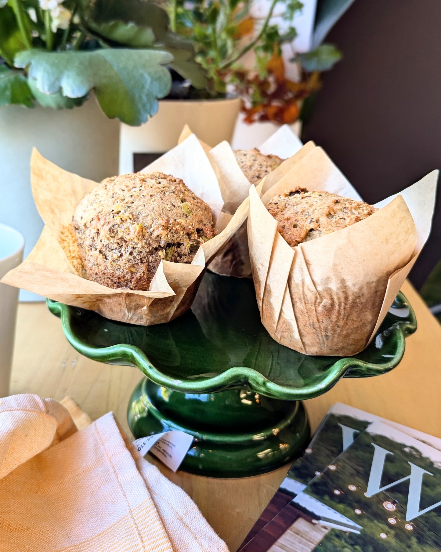 Pistachio Rose Diwali Muffins