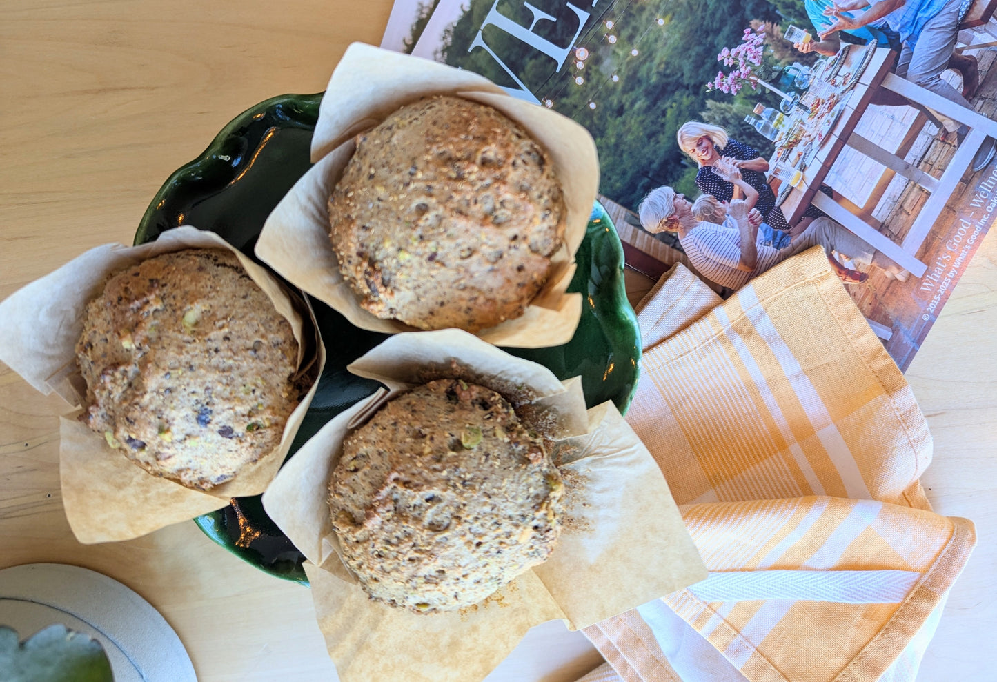 Pistachio Rose Diwali Muffin