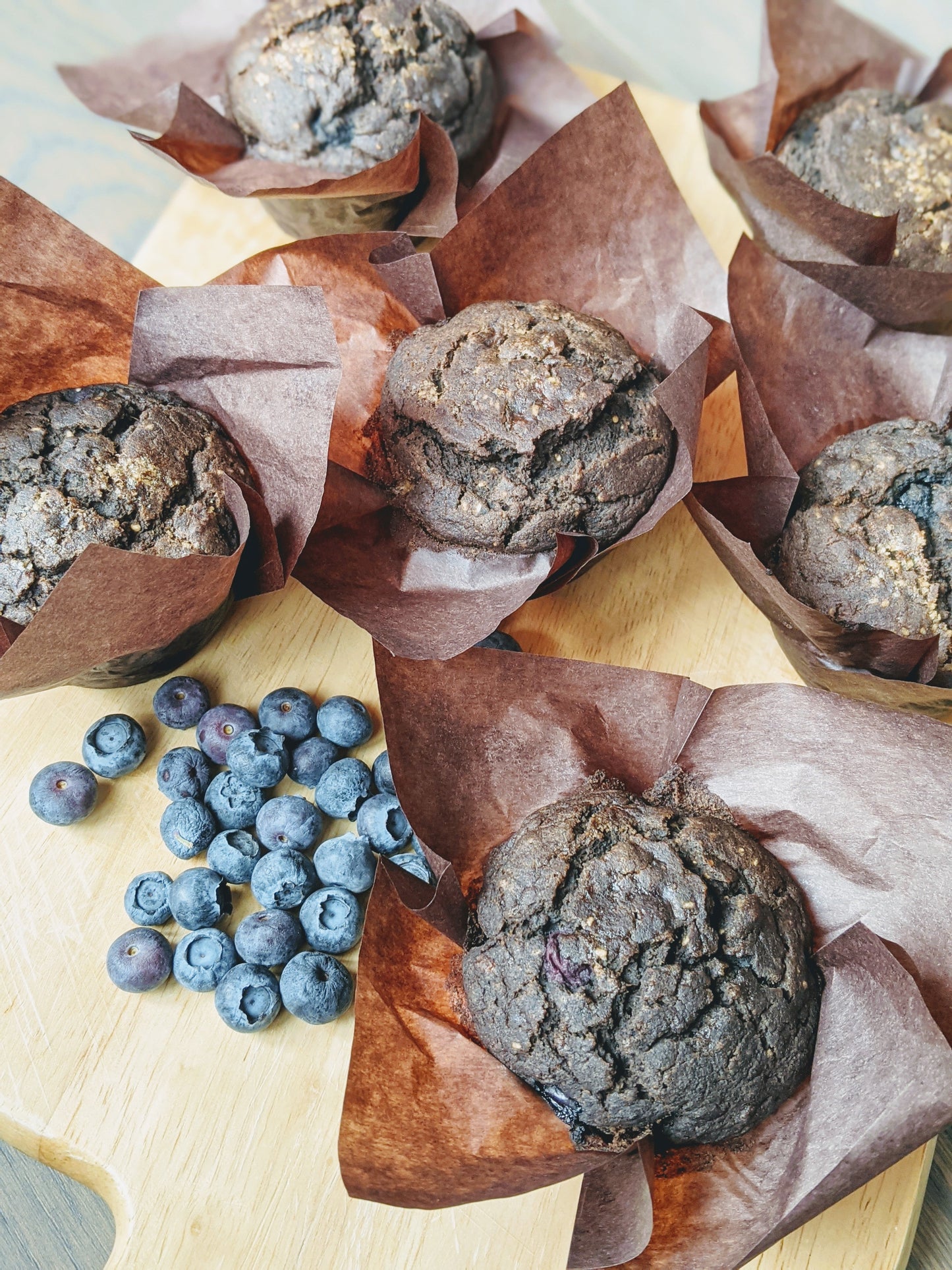 Buckwheat Blueberry Lemon & Spice Muffin (vegan/gf)