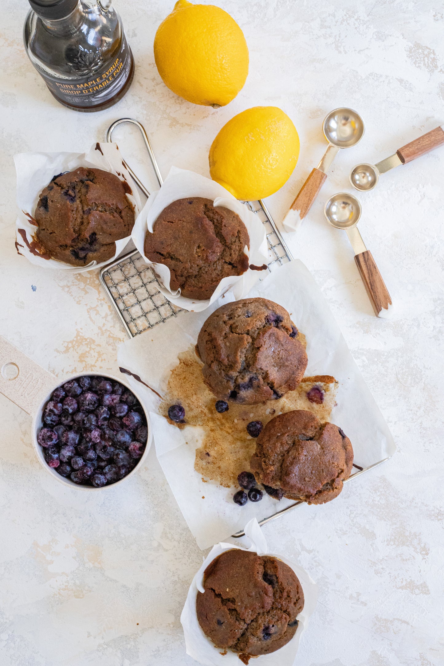 Buckwheat Blueberry Lemon & Spice Muffin (vegan/gf)