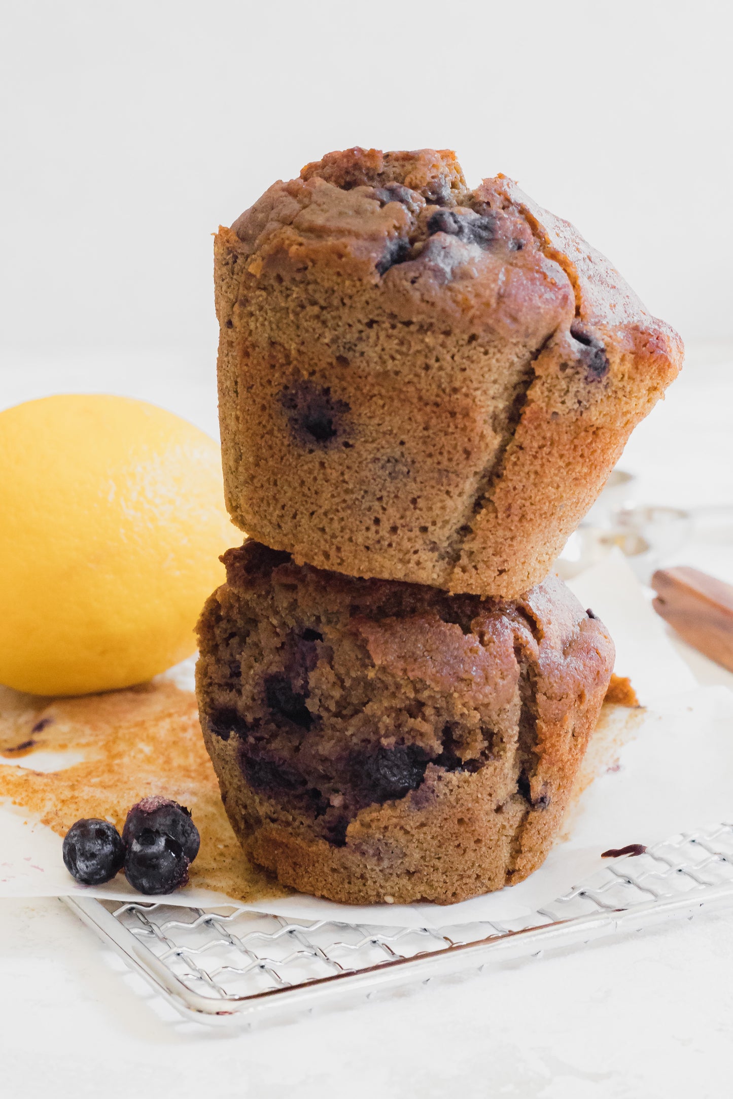 Buckwheat Blueberry Lemon & Spice Muffin (vegan/gf)