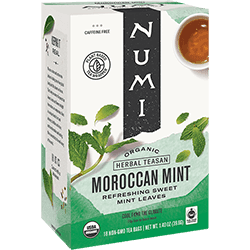Numi Organic Herbal Tea - box of 18 tea bags