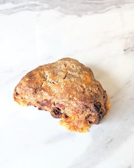 Sopressata , Cheese and Chive Scone