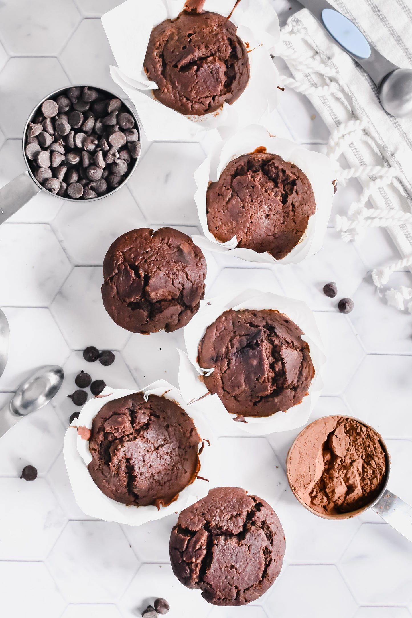 Buckwheat Double Dark Chocolate Chip Muffin (vegan/gf)