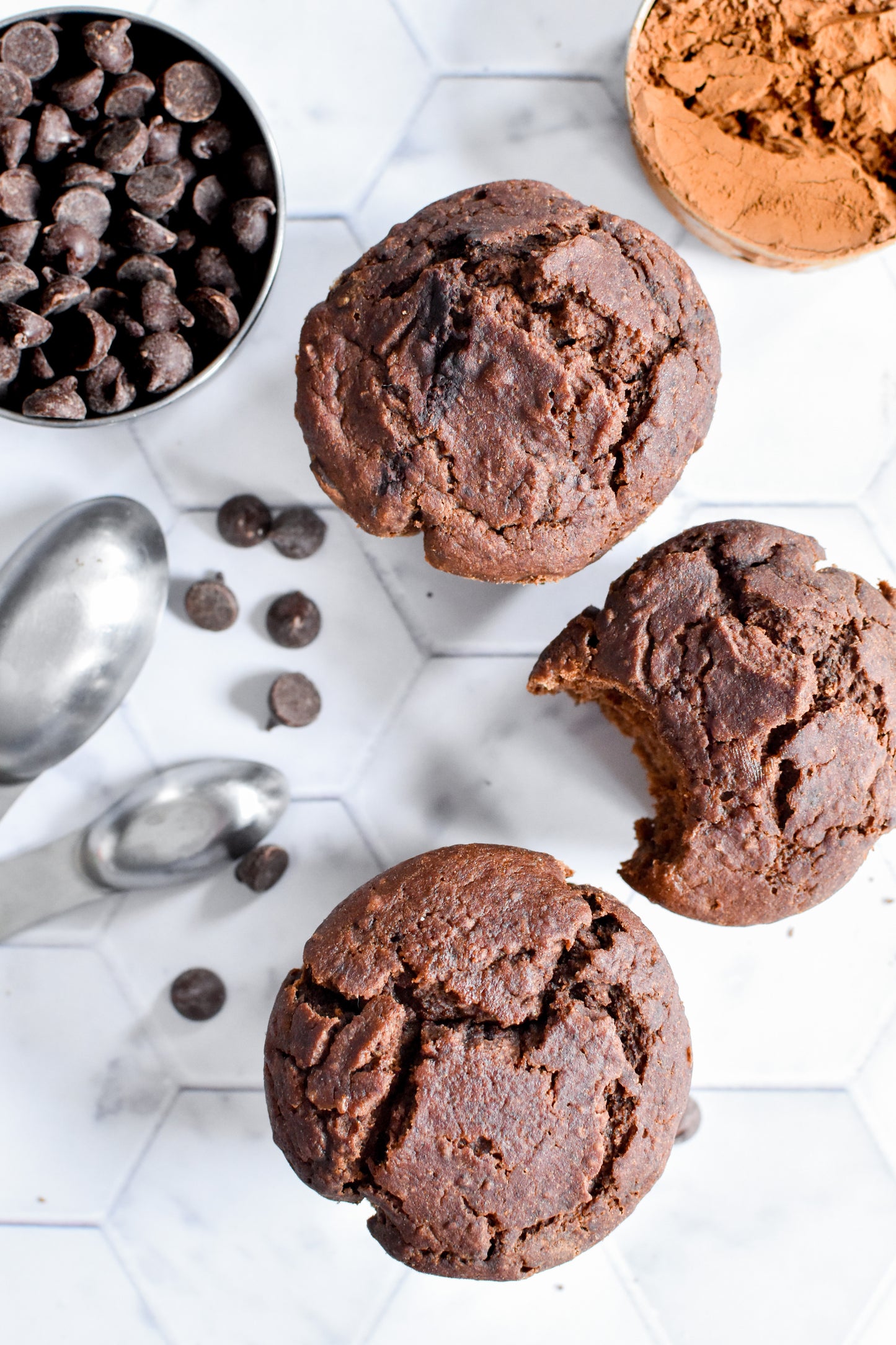 Buckwheat Double Dark Chocolate Chip Muffin (vegan/gf)