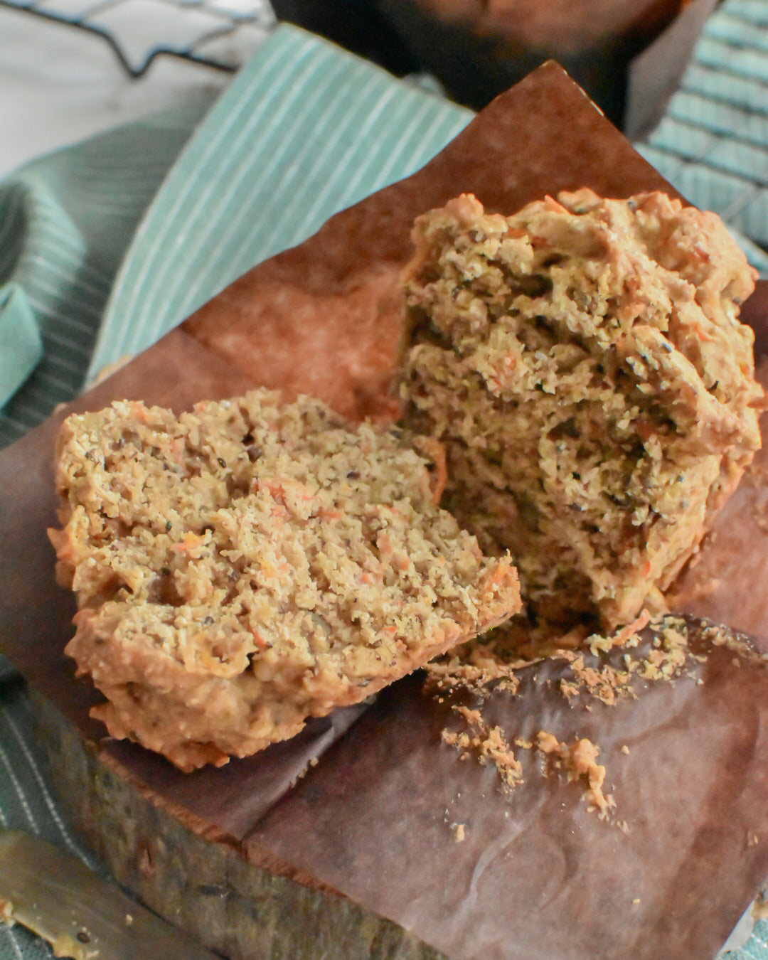 Carrot with Walnut Muffin (gf oat flour)