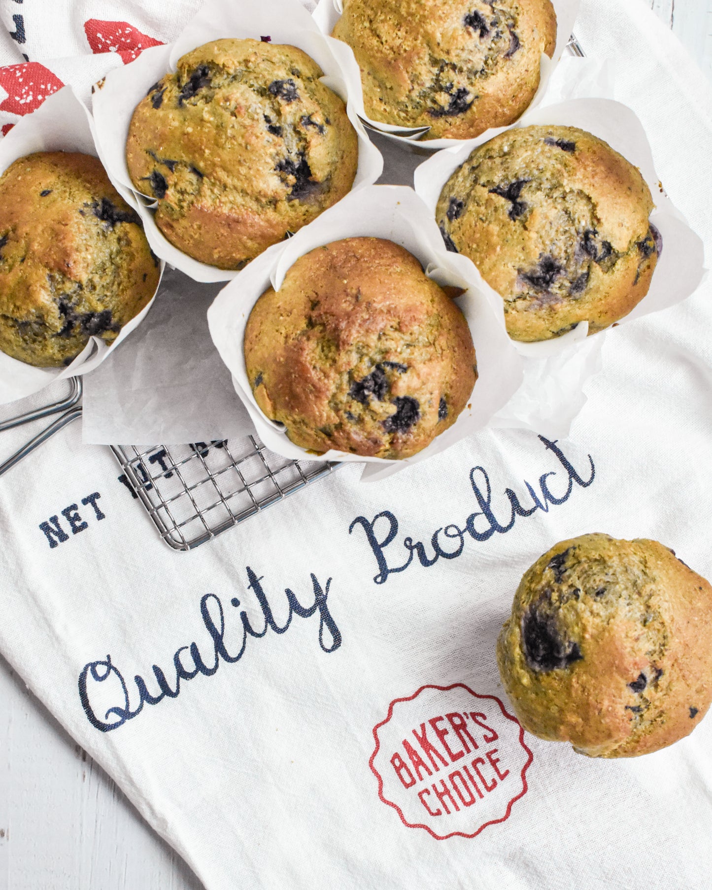 Lemony Blueberry Muffin (whole wheat)