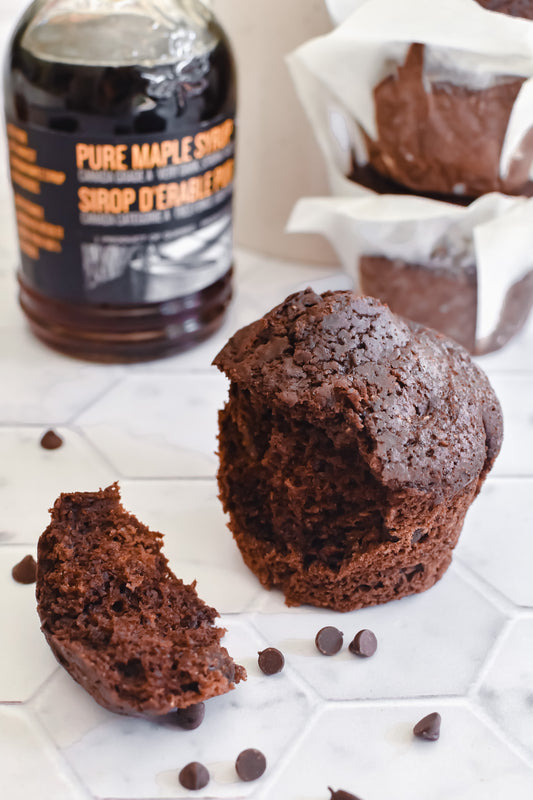 Double Dark Chocolate Chip Muffin (whole wheat)