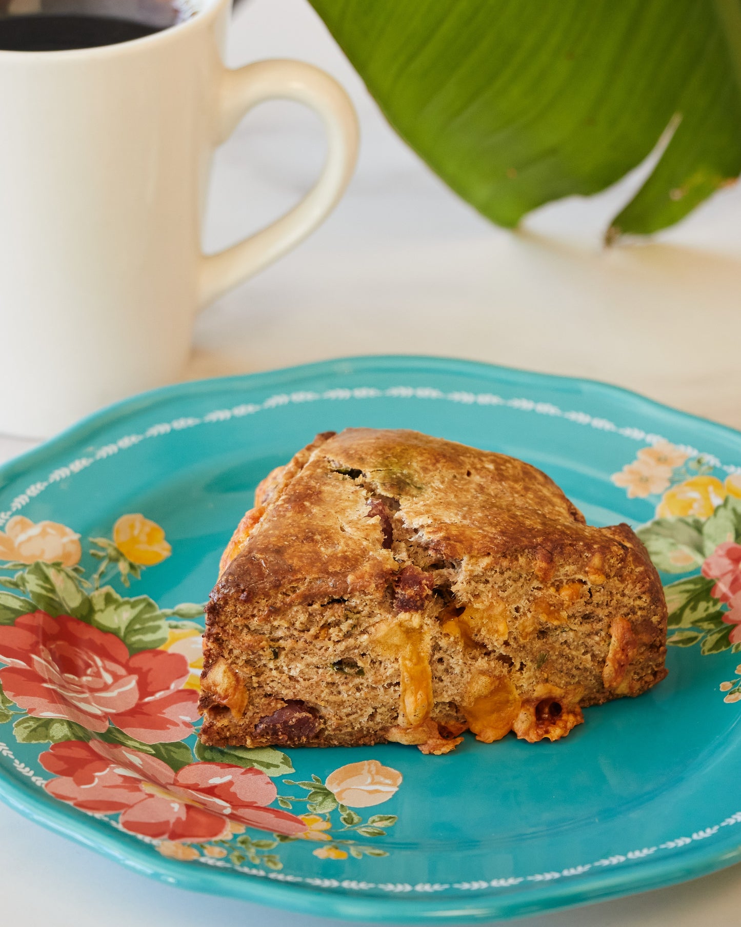 Sopressata , Cheese and Chive Scone