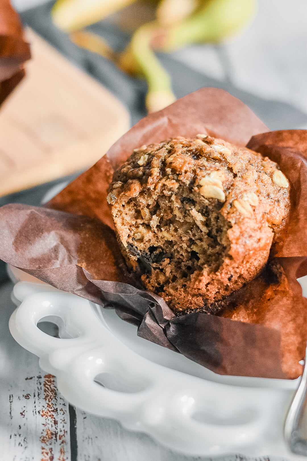 healthy banana muffins