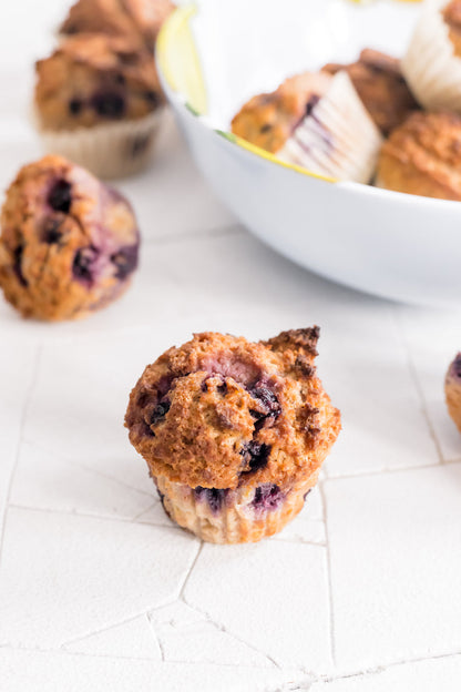 Blueberry Lemon Keto Muffin Bites (gf, sugar-free, keto) (30 g)