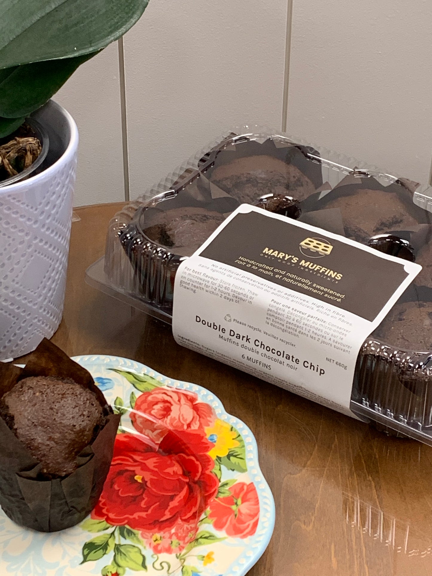 Double Dark Chocolate Chip Muffin (whole wheat)