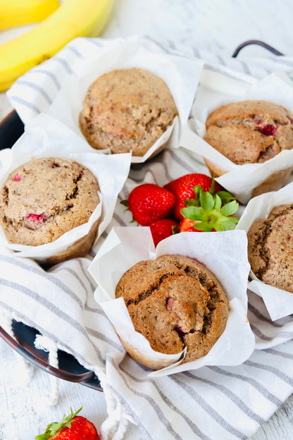 Buckwheat Banana Strawberry Muffin (vegan/gf) - Returning Summer 2025
