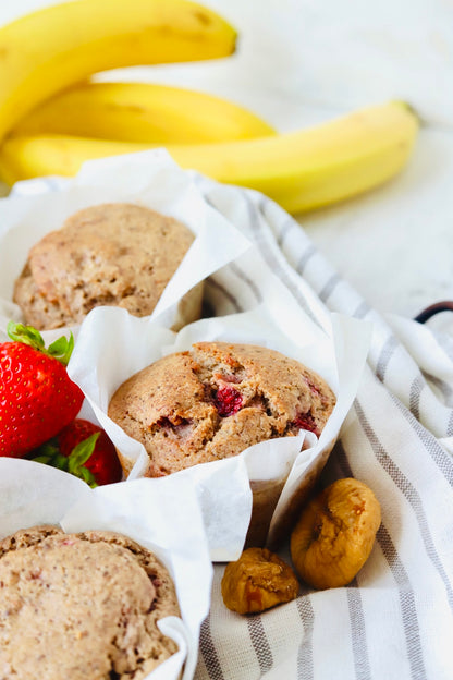 Buckwheat Banana Strawberry Muffin (vegan/gf) - Returning Summer 2025
