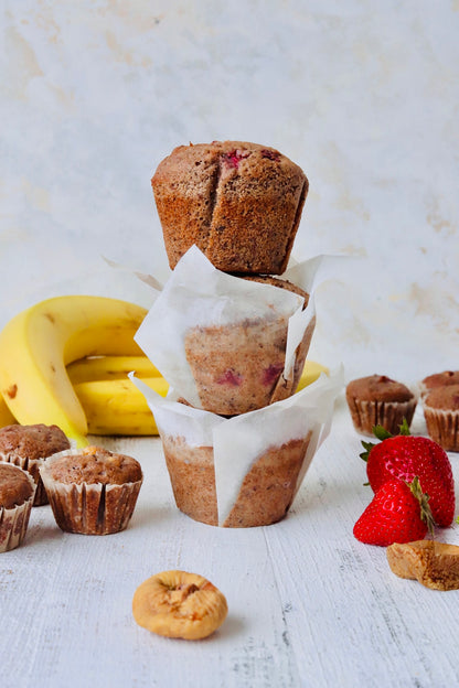 Buckwheat Banana Strawberry Muffin (vegan/gf) - Returning Summer 2025