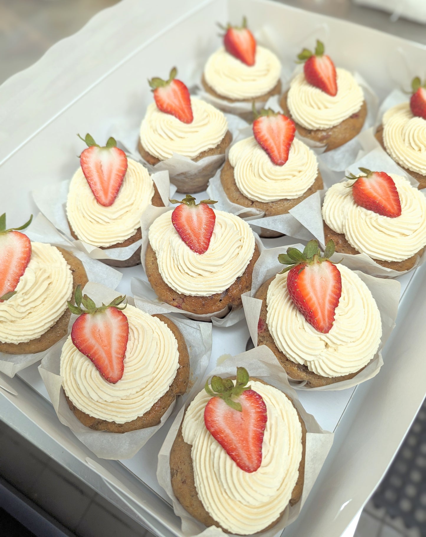 Strawberry Shortcake Muffins