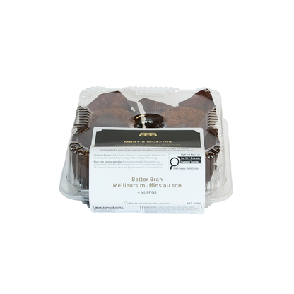 Better Bran Muffins | Retail Case of 6 × 4-Pack Clamshells