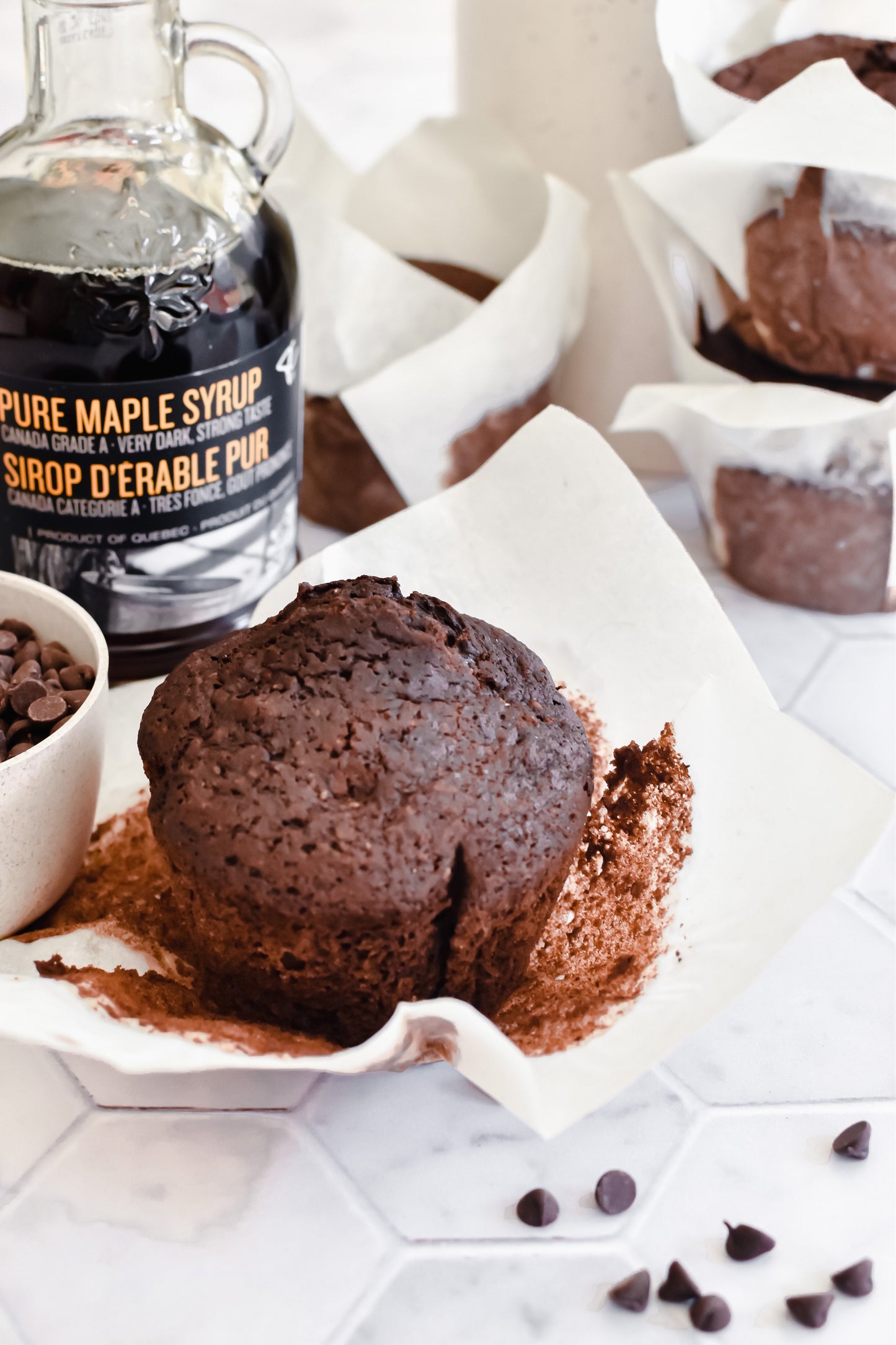 Double Dark Chocolate Chip Muffin (whole wheat)