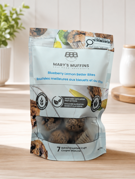 Blueberry Lemon Better Bites - Retail Case of 6 × 7-Pack Pouches | Gluten-Free, Grain-Free, Keto-Friendly