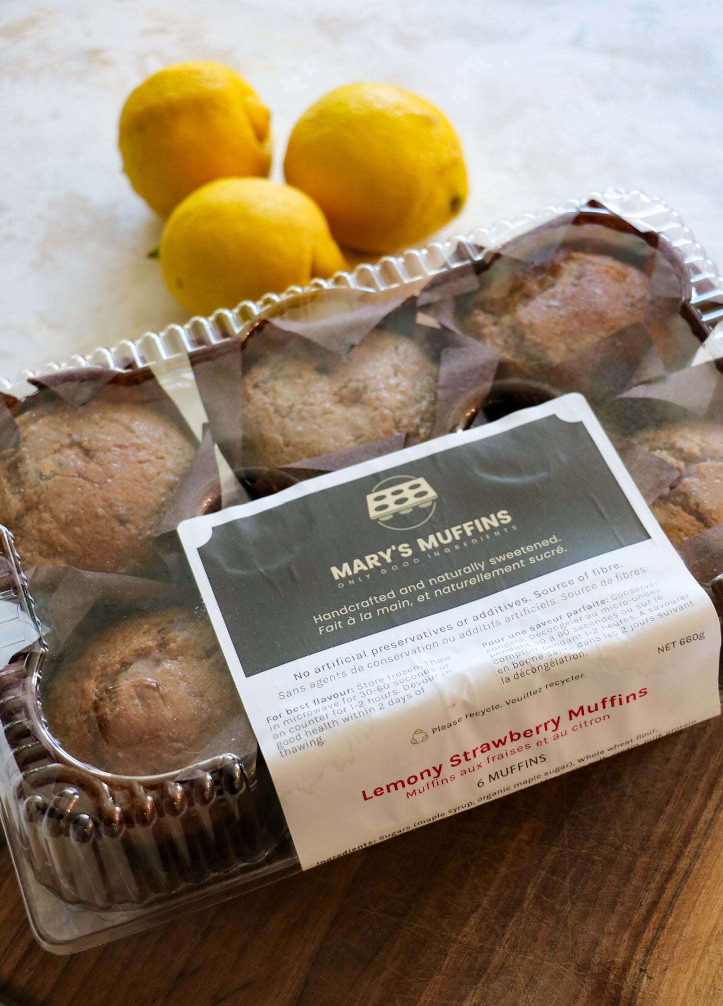 Lemony Strawberry Muffin | Whole Wheat | June
