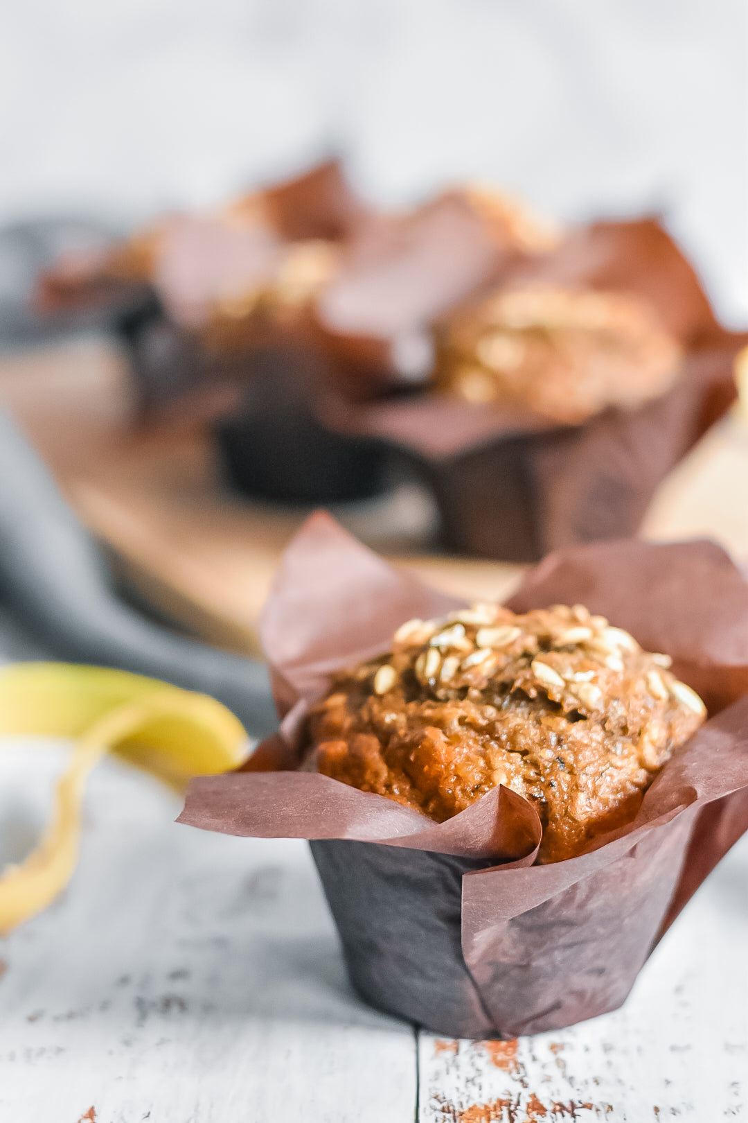 handcrafted muffins banana walnut