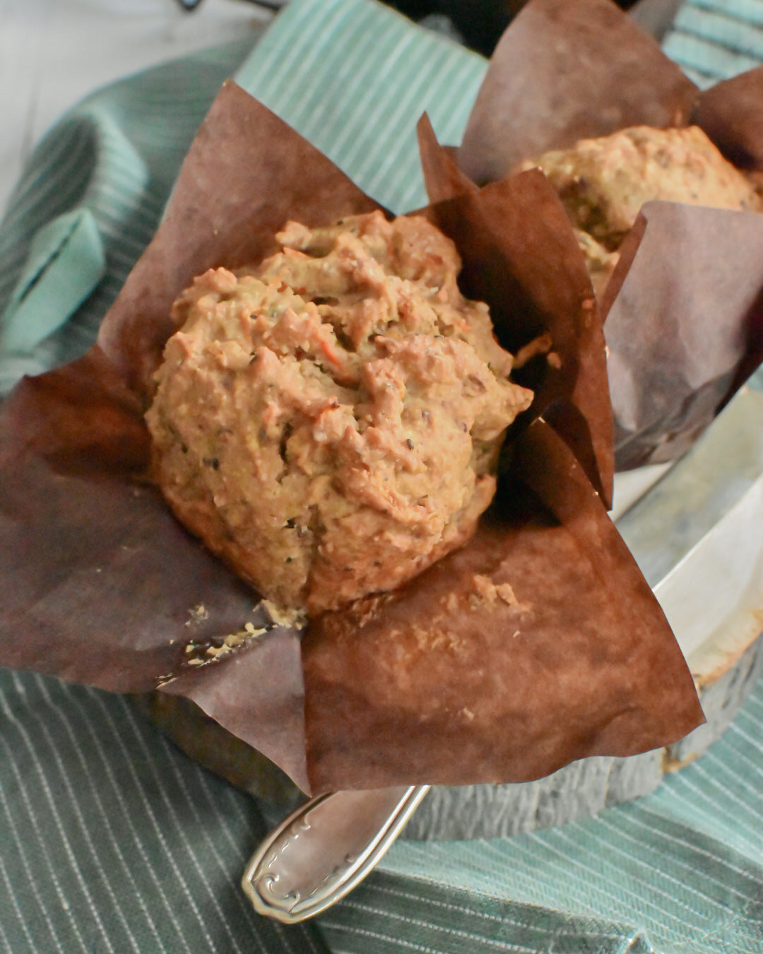 Carrot with Walnut Muffin (gf oat flour)