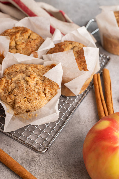 Organic Apple with Cinnamon Muffin (gf oat flour)