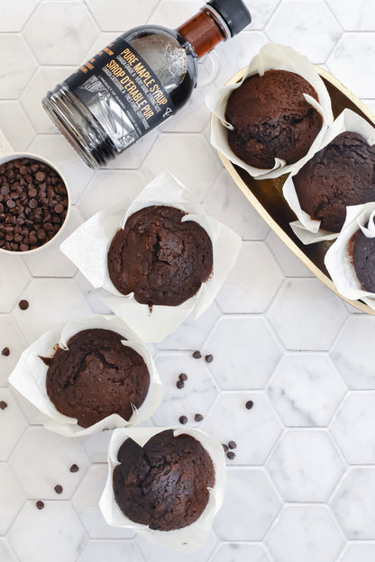 Double Dark Chocolate Chip Muffin (whole wheat)