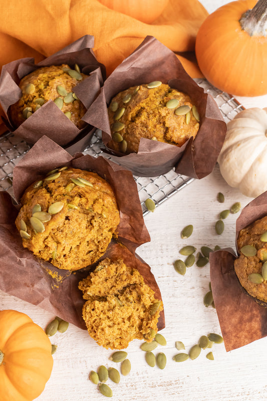 Pumpkin Spice and Seed Muffin